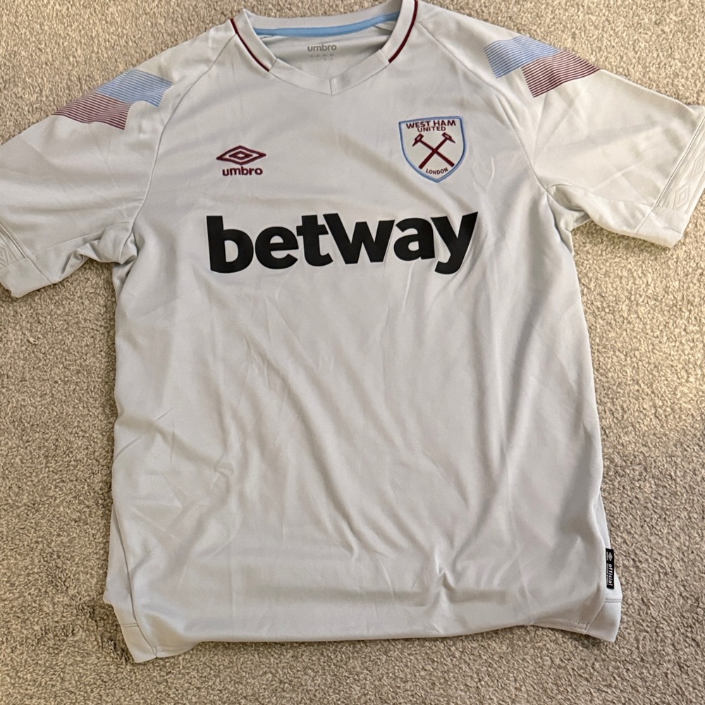 West Ham United Umbro White Soccer Jersey